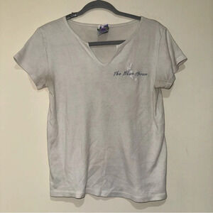 Women’s Vintage Avanti Brand Cream The Blue Heron Short Sleeve T-Shirt  Size: L